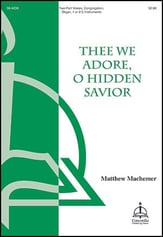 Thee We Adore, O Hidden Savior Two-Part choral sheet music cover